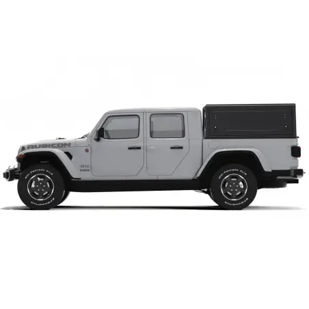 Hardtop Contour noir lisse sans fenêtre latérale pour Jeep Gladiator 2019+ Alu-Cab